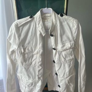Nili Lotan Ivory Jacket with Dark Accents